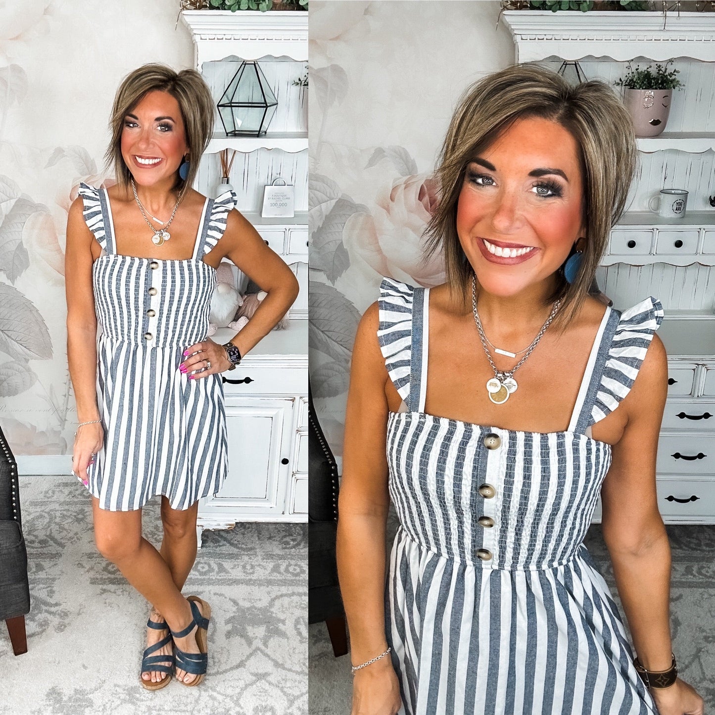 Don't Go Too Far Smocked Dress