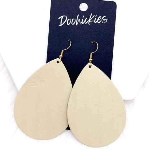 2.5" Into the Wild Mini Collection Western Earrings - Cream