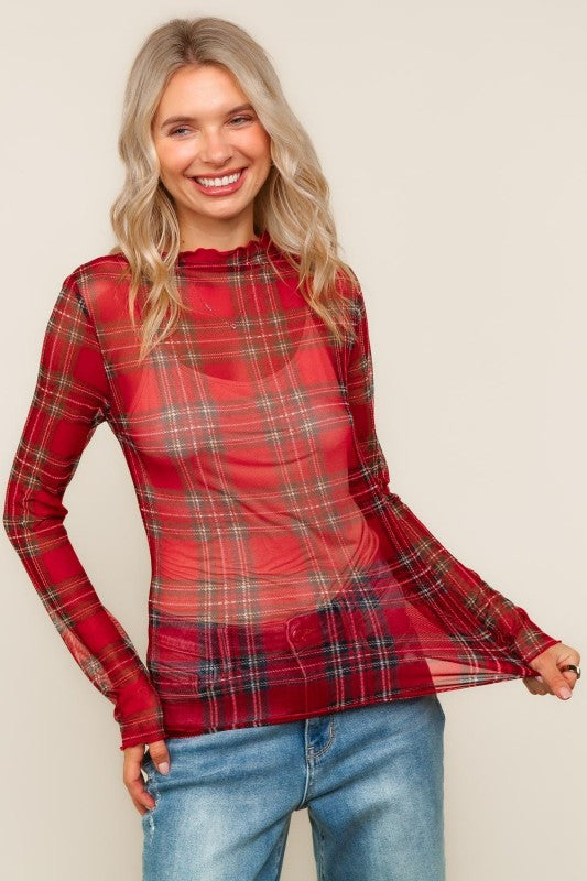Believe In Me Mesh Top