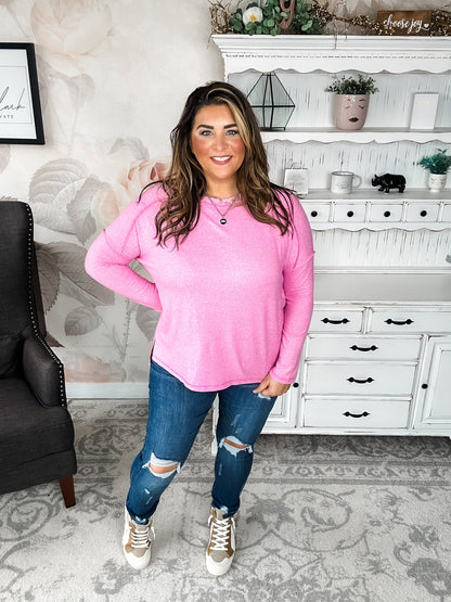 Midnight Mover Pullover - Candy Pink