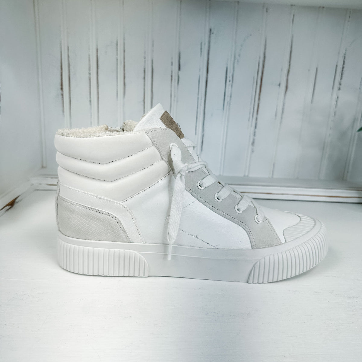 Gaston High-Top Sneaker - Ivory