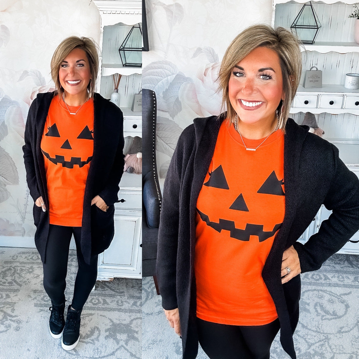 Face the Truth Hooded Open Front Sweater Cardigan
