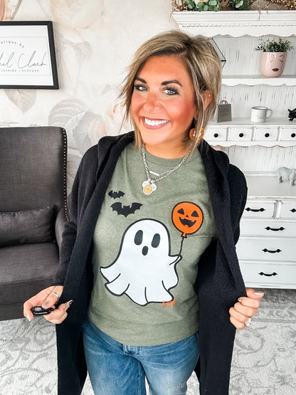 Face the Truth Hooded Open Front Sweater Cardigan