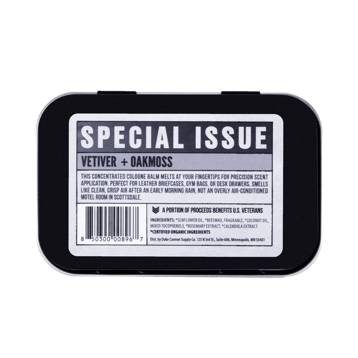 Duke Cannon Solid Cologne- Vetiver + Oakmoss