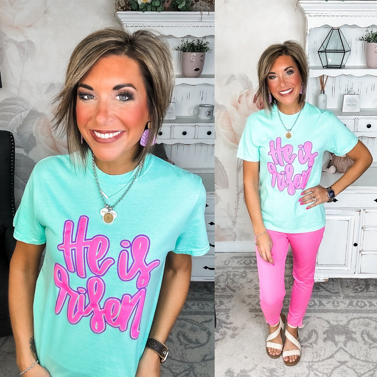 He Is Risen Graphic Tee
