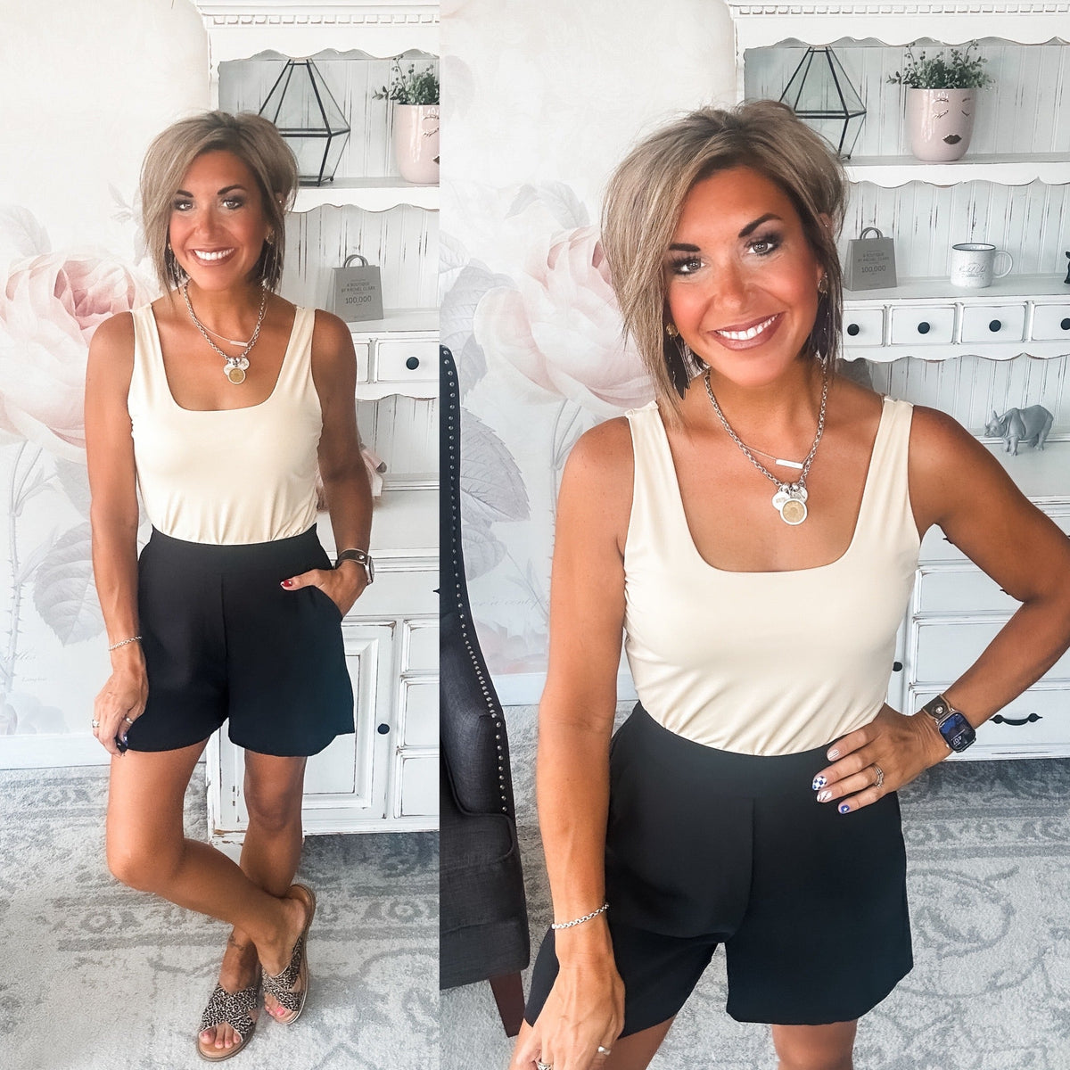 Getting In the Swing Bodysuit - Taupe