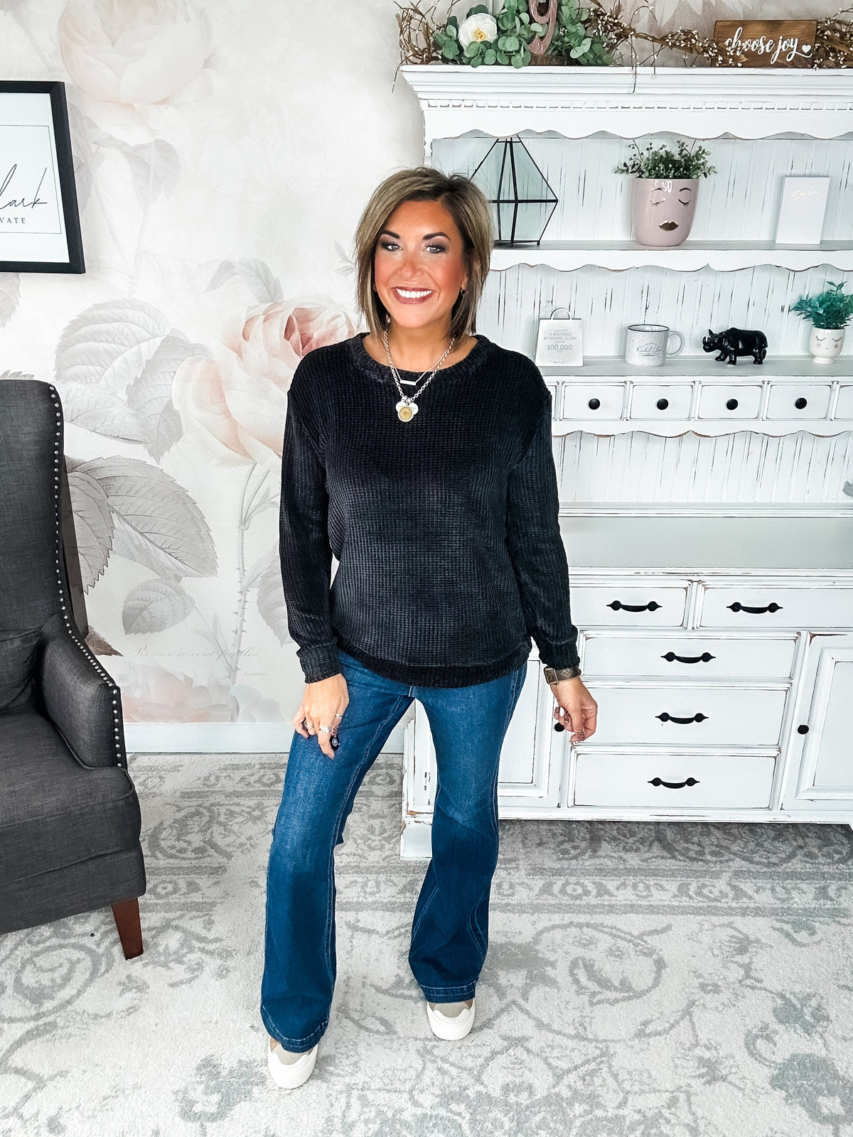 Moonlight Mixer Sweater - Black