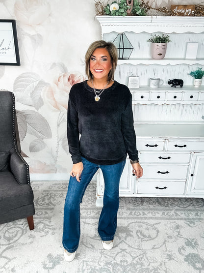 Moonlight Mixer Sweater - Black