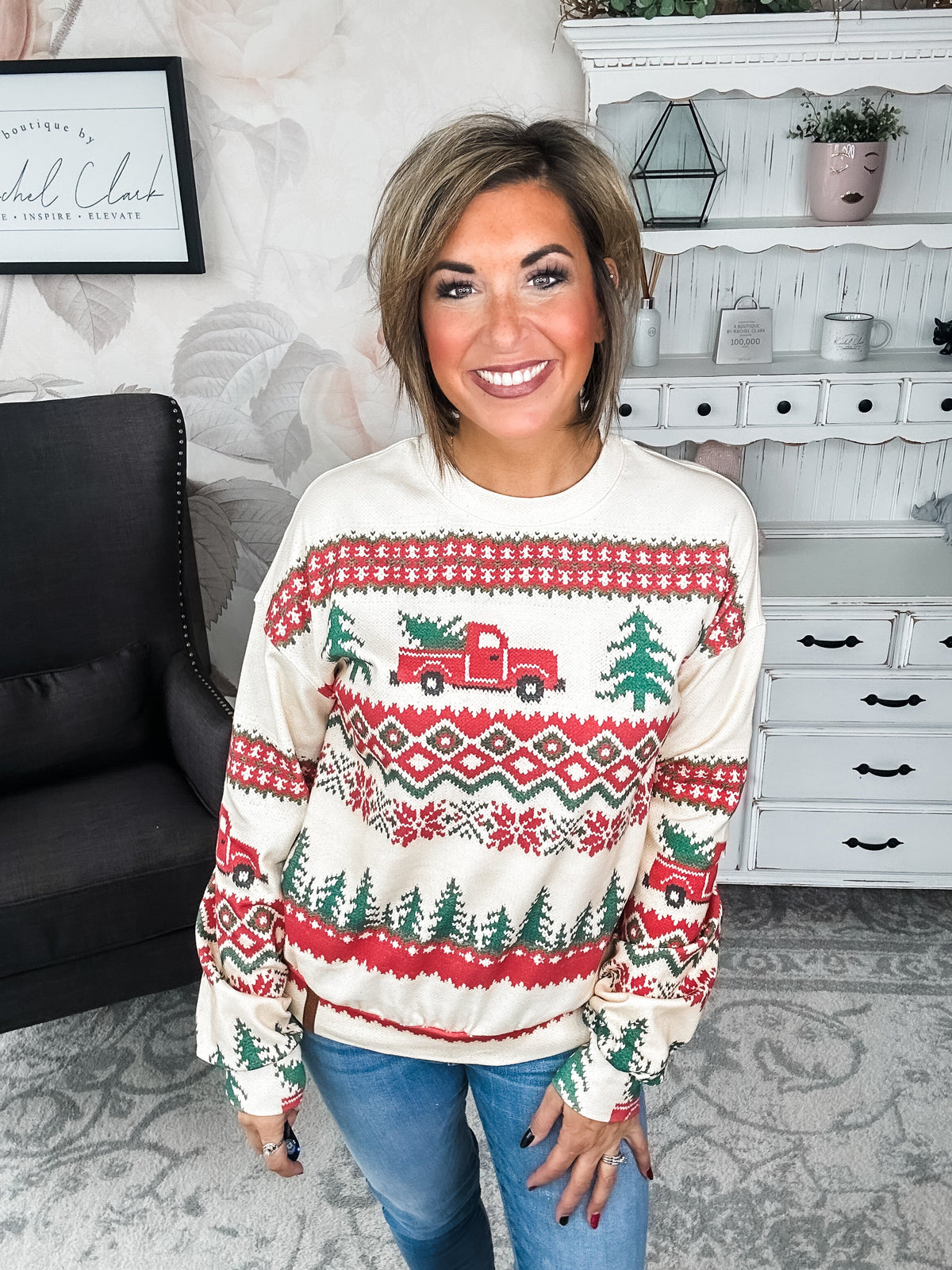 Ampersand Avenue University Pullover - Holiday Lane