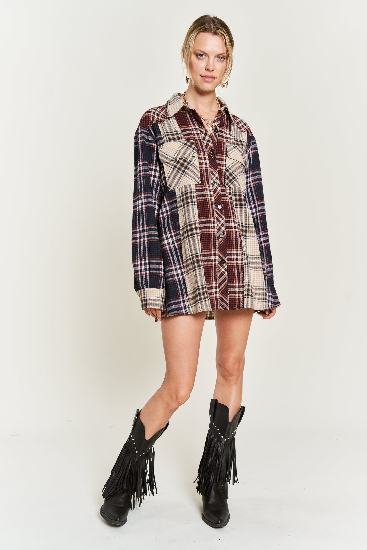 Heard it Before Button Down Shirt Dress