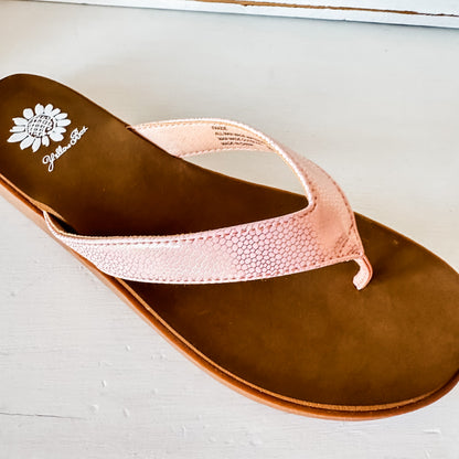 Fanzie Flance Flip Flop Sandal - Coral