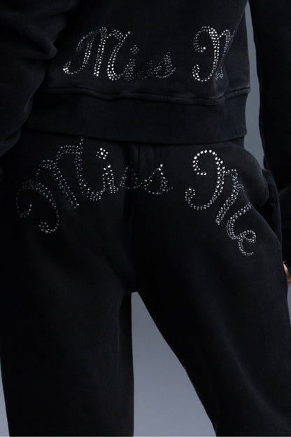 Loves It More Rhinestone Sweatpants