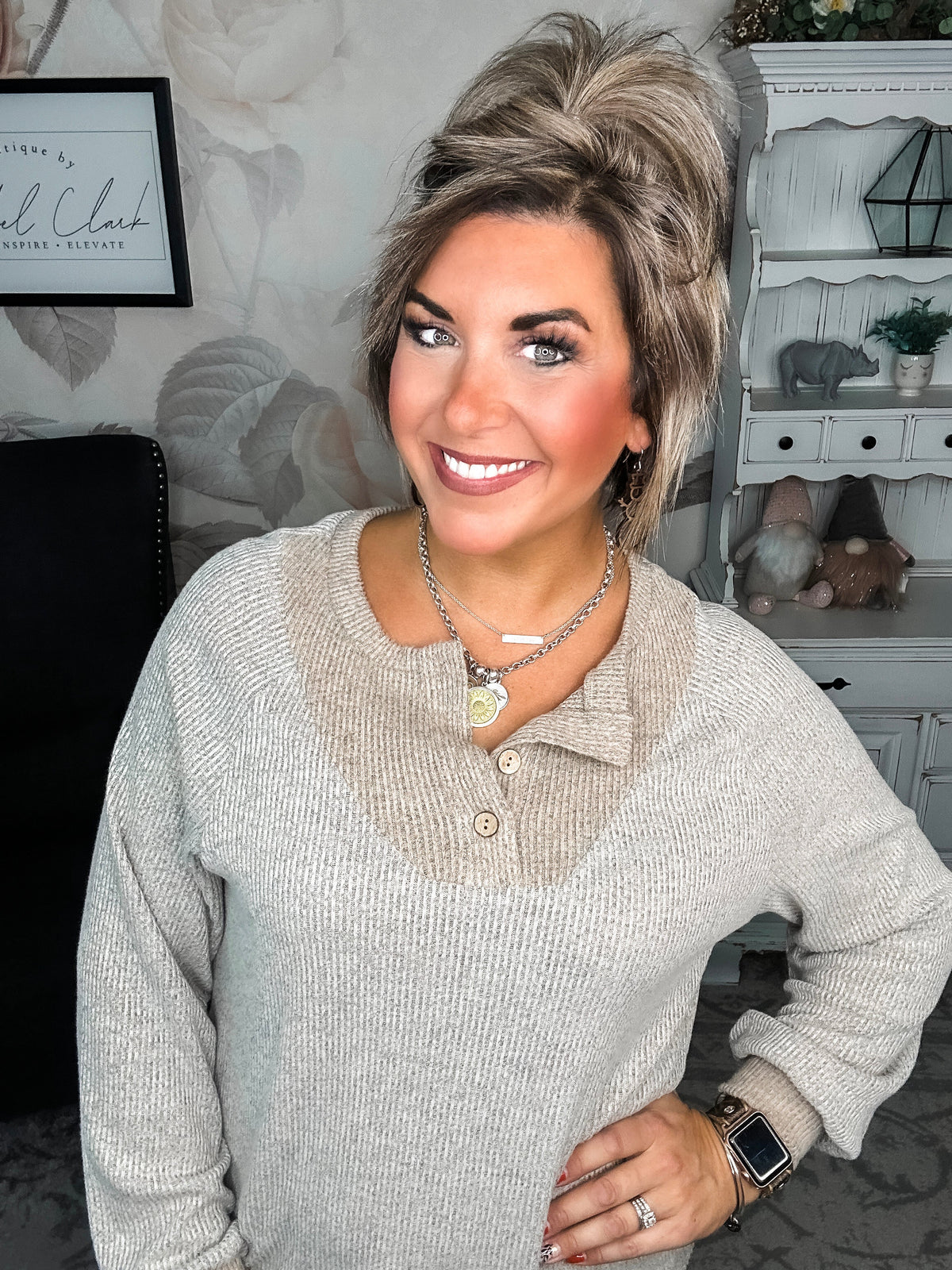 Dancing In The Dark Long Sleeve Top