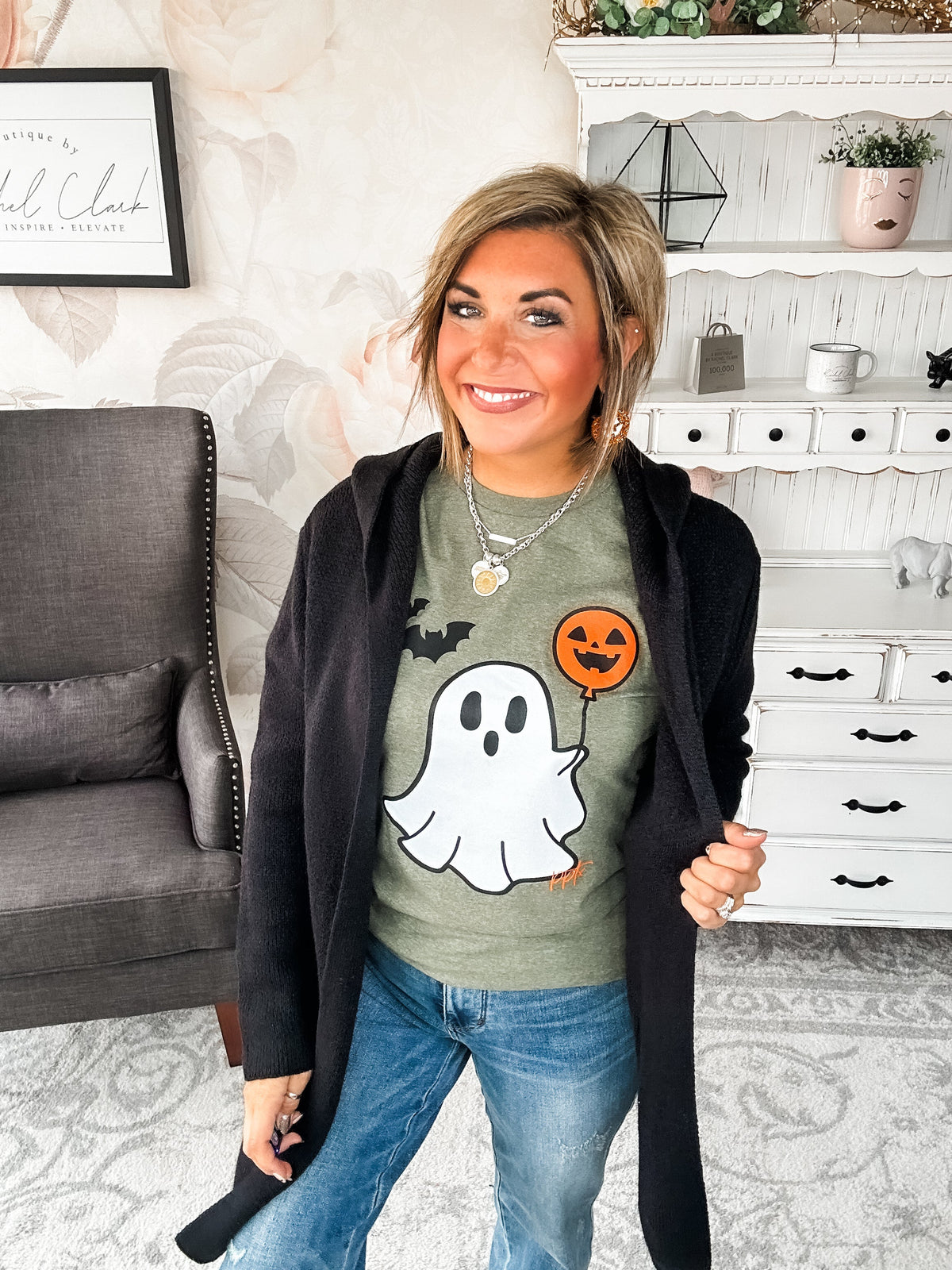 Face the Truth Hooded Open Front Sweater Cardigan