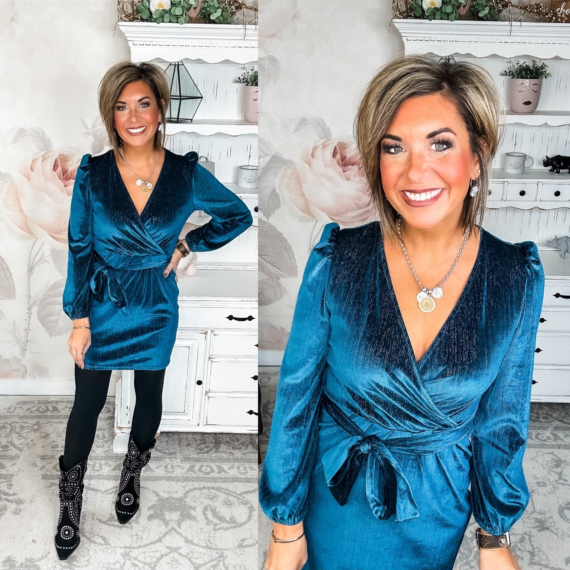 At First Sight Dress - Teal