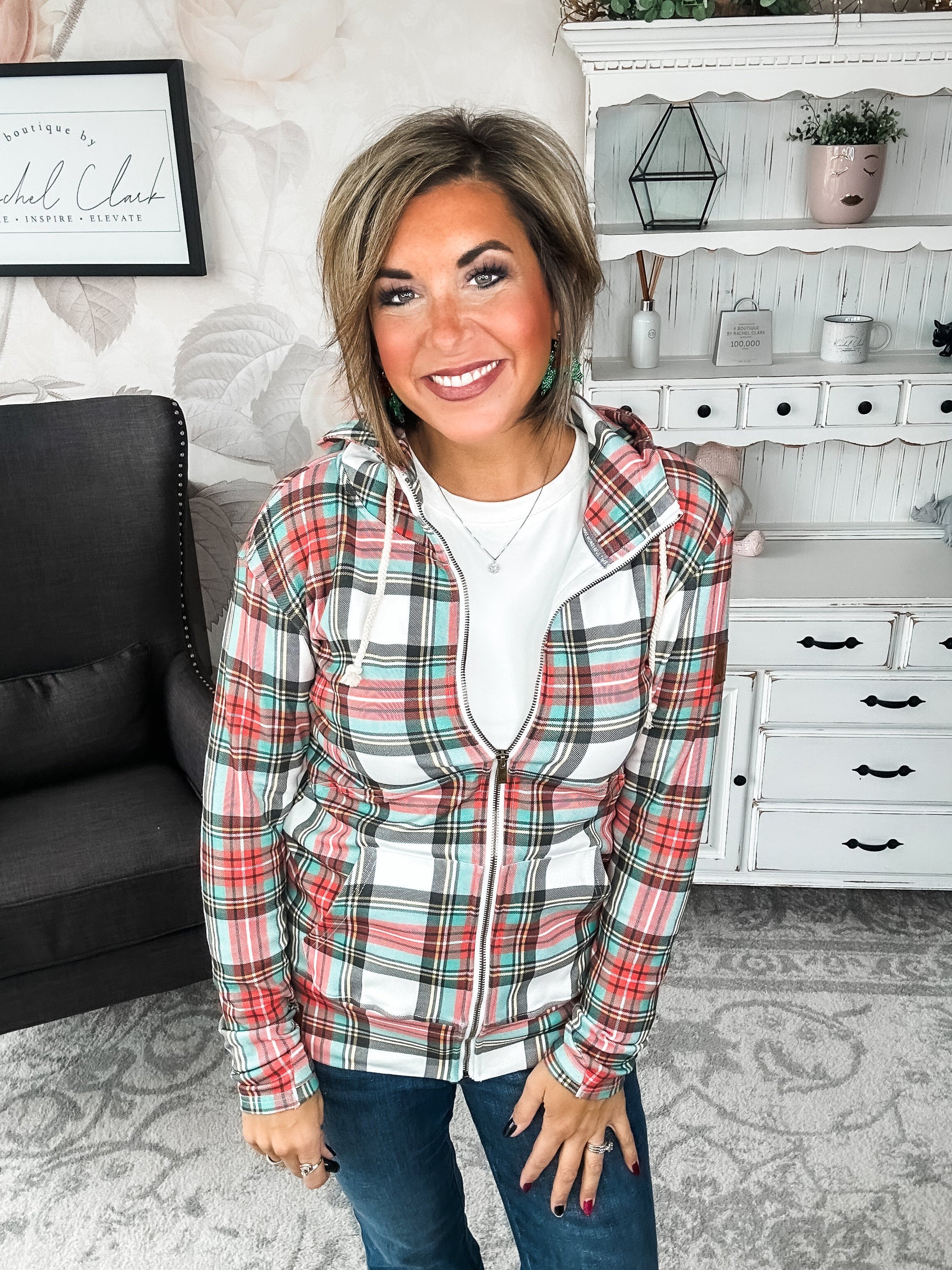 Ampersand Avenue Fullzip Sweatshirt - Warm Wishes