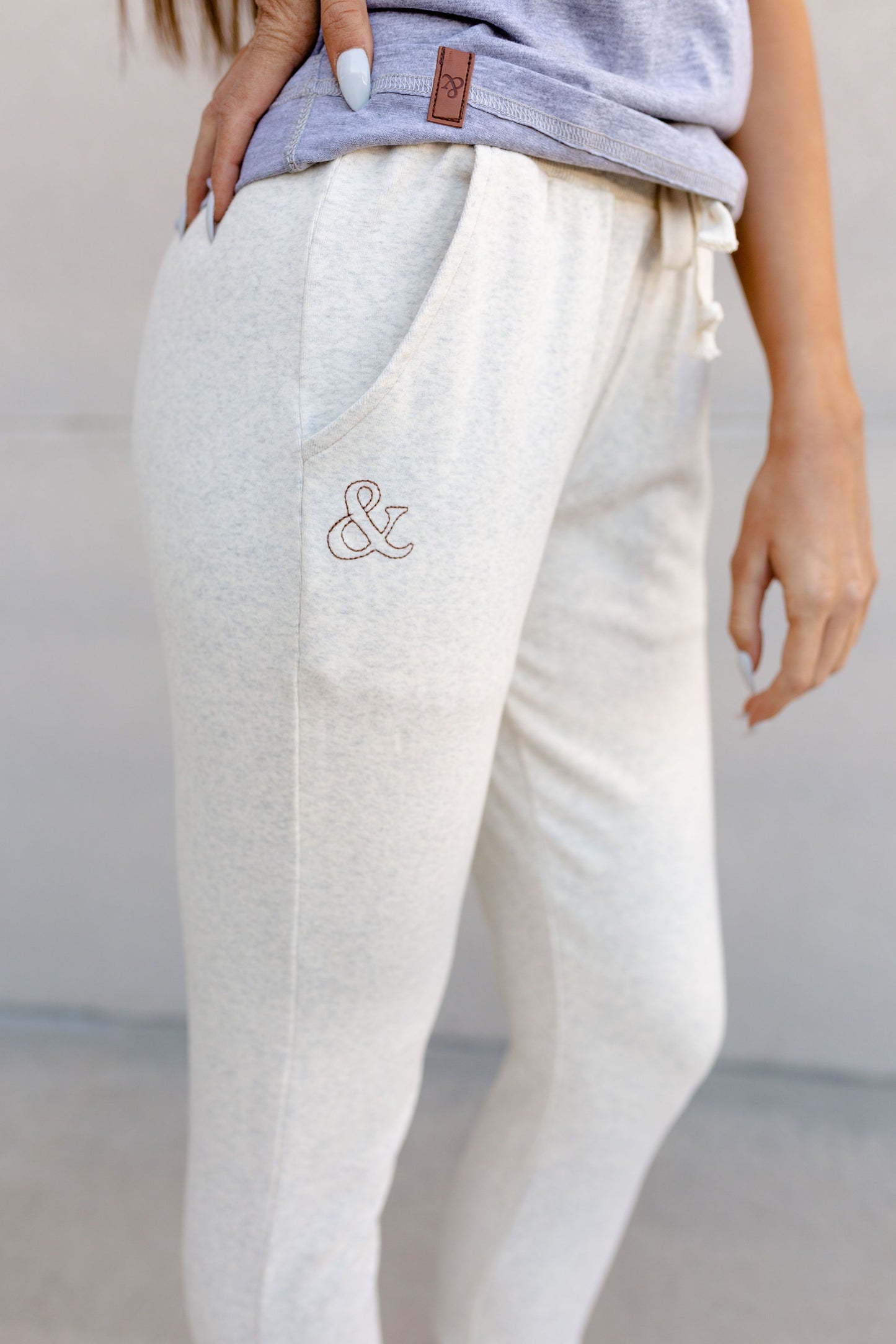 Ampersand Avenue Triple Stretch Joggers - Oatmeal