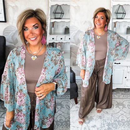 Loving Everyday Floral Kimono
