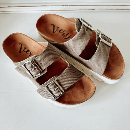 Jazmin Flatform Sandal - Taupe
