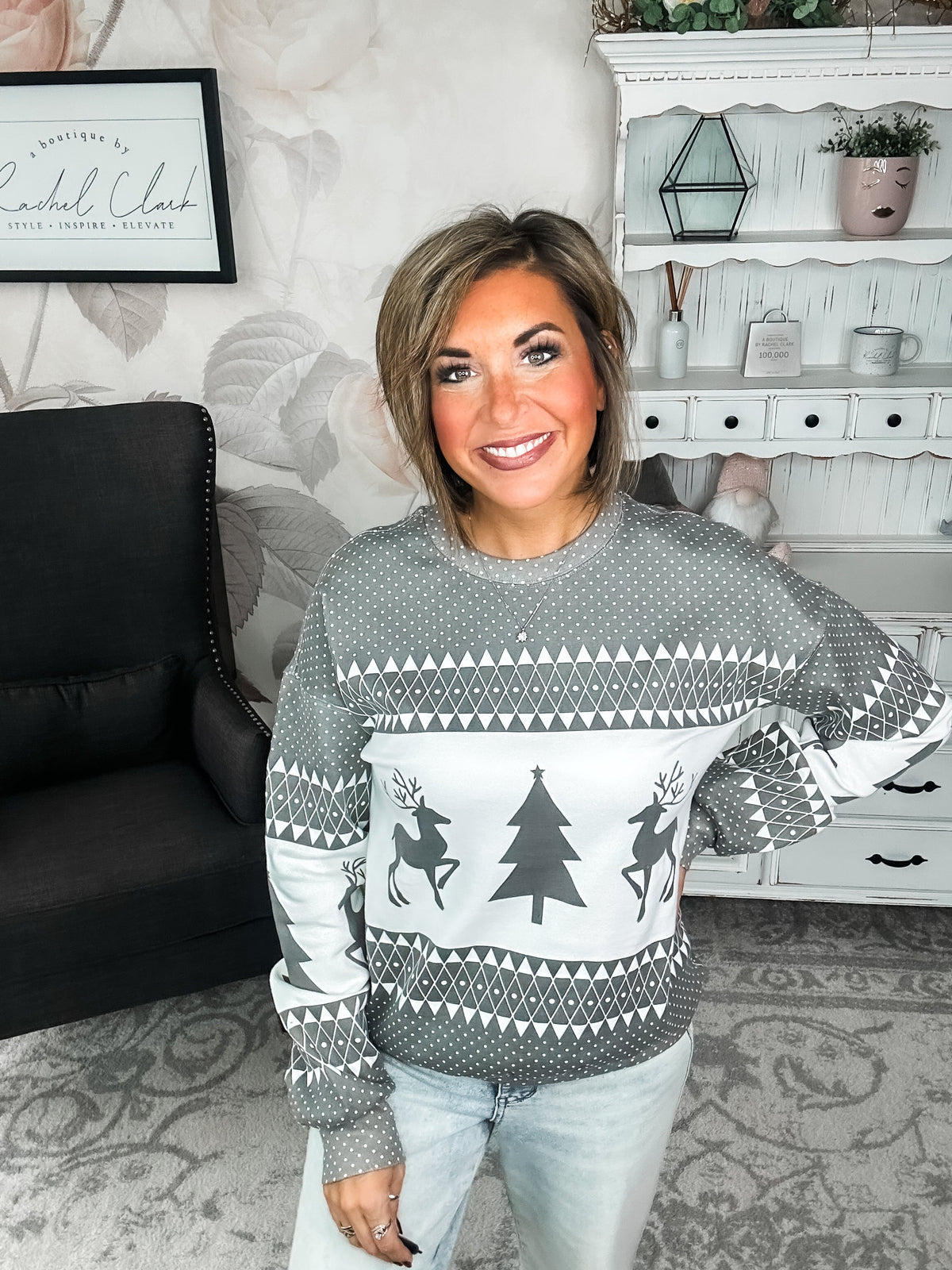 Ampersand Avenue University Pullover - Oh What Fun