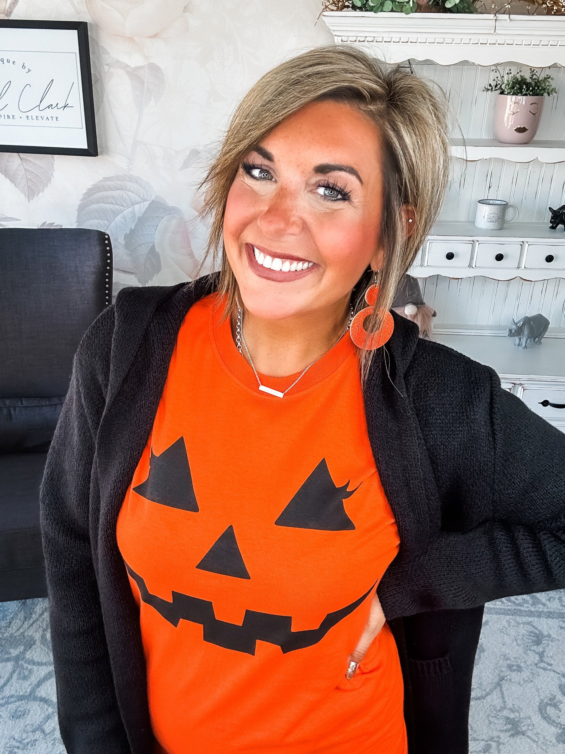Face the Truth Hooded Open Front Sweater Cardigan