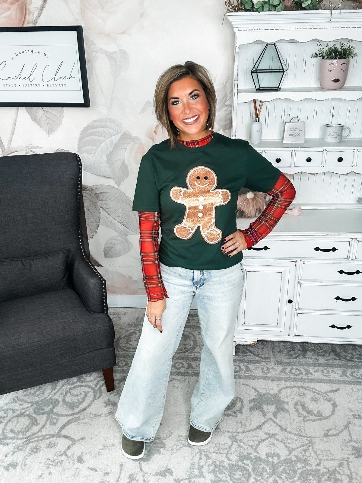 Glitter Gingy Graphic Tee