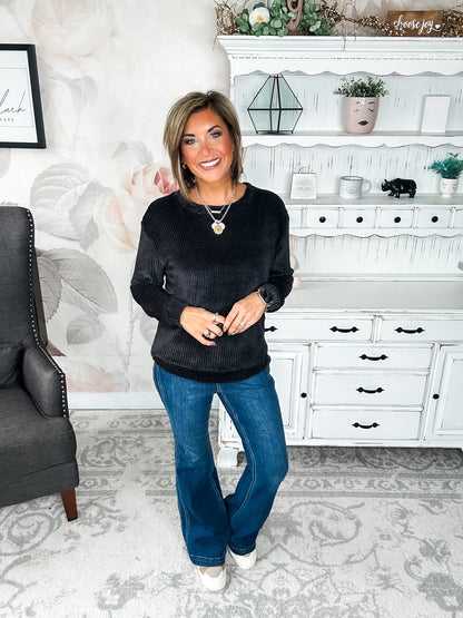 Moonlight Mixer Sweater - Black