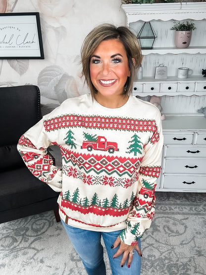 Ampersand Avenue University Pullover - Holiday Lane