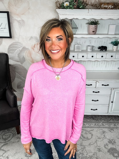 Midnight Mover Pullover - Candy Pink
