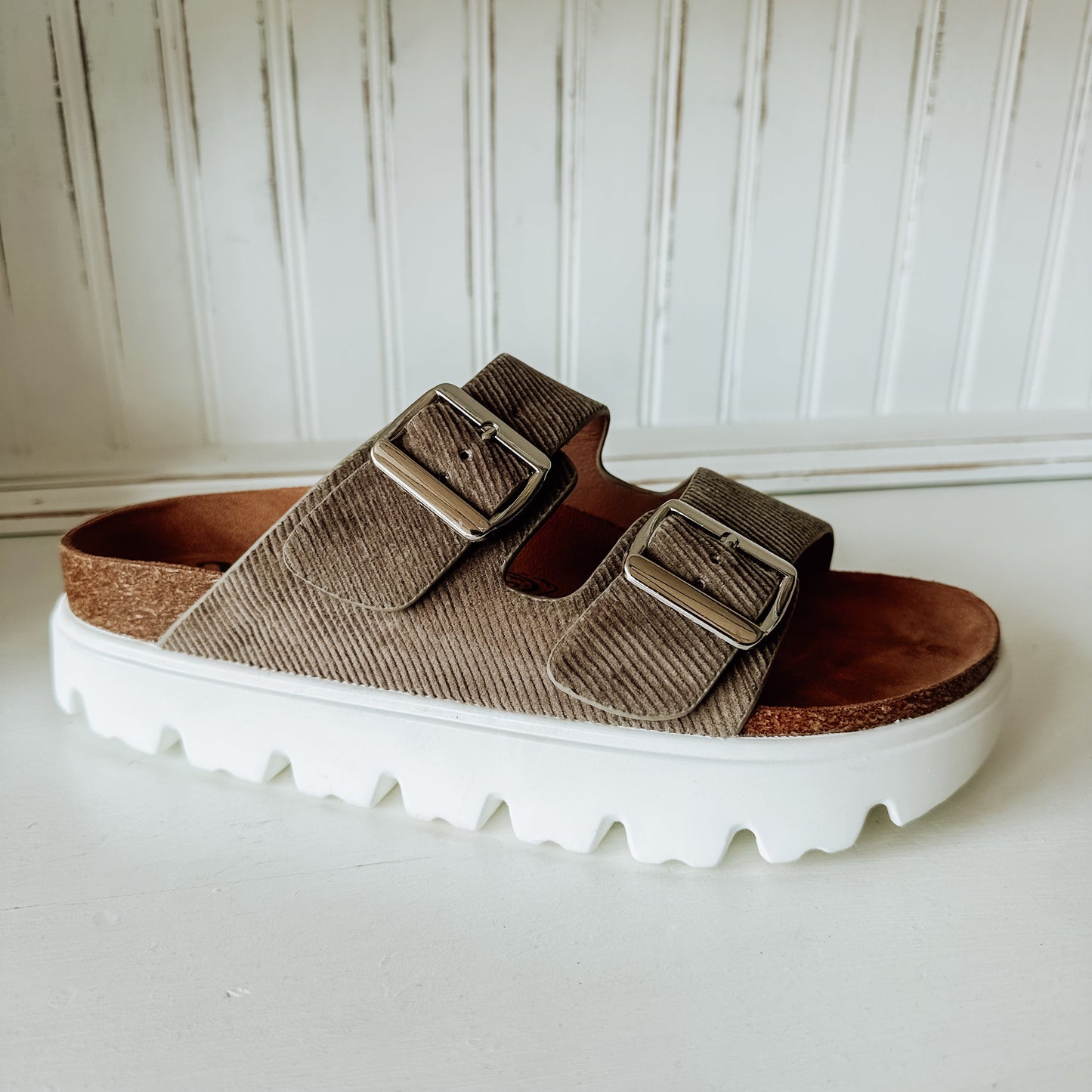 Jazmin Flatform Sandal - Taupe
