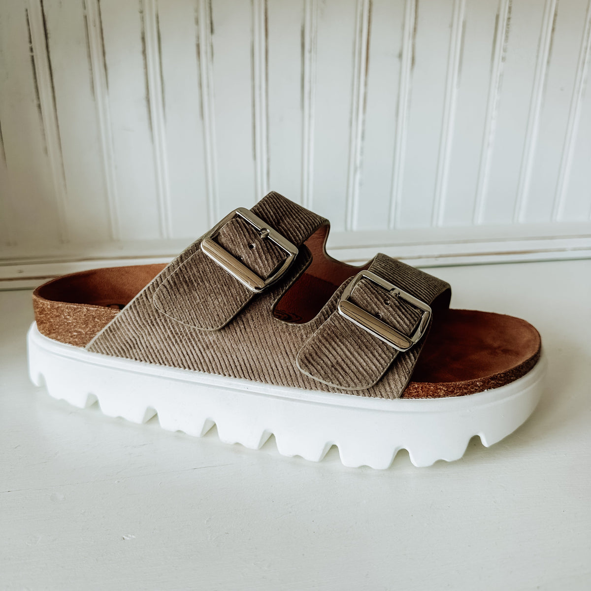 Jazmin Flatform Sandal - Taupe