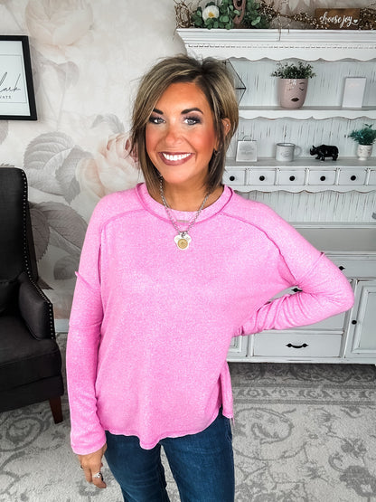 Midnight Mover Pullover - Candy Pink