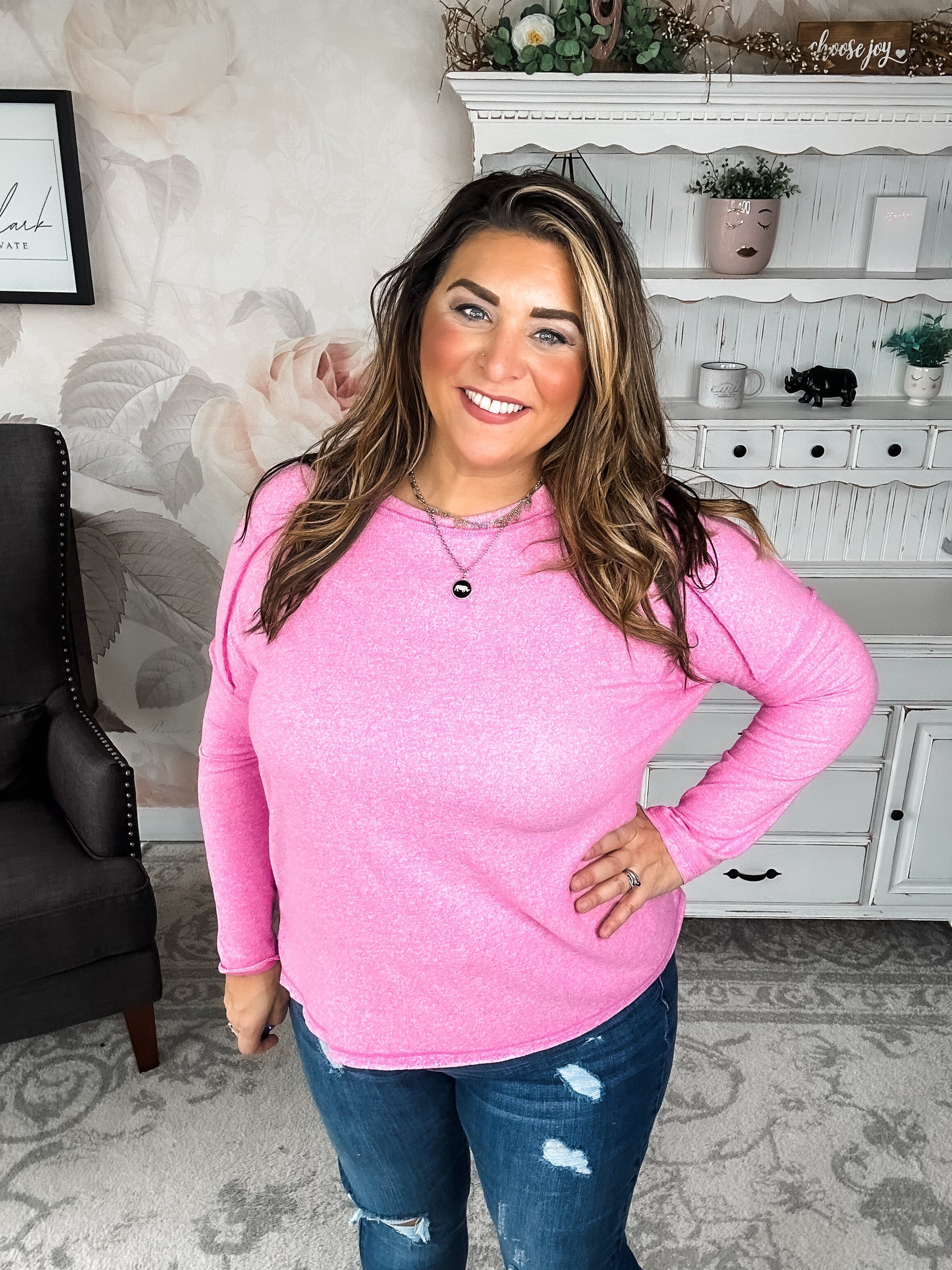 Midnight Mover Pullover - Candy Pink