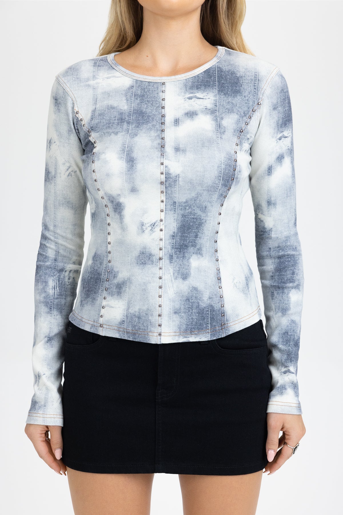 Crumpled Dyed Pullover