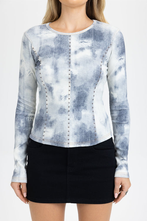 Crumpled Dyed Pullover