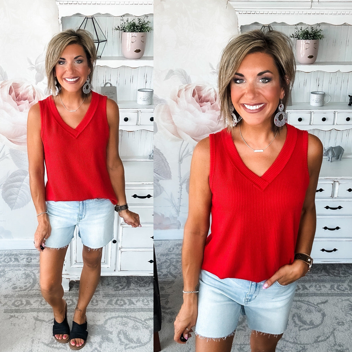 Feelings Disappear Tank - Red