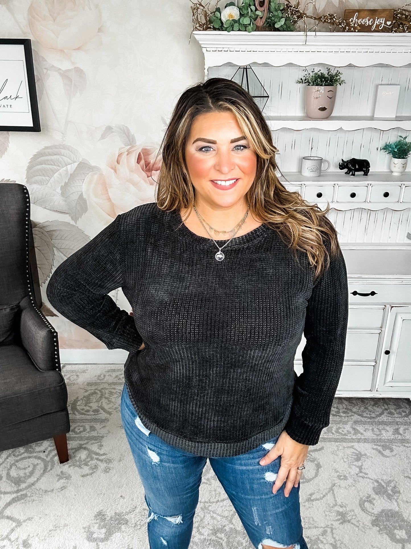 Moonlight Mixer Sweater - Black
