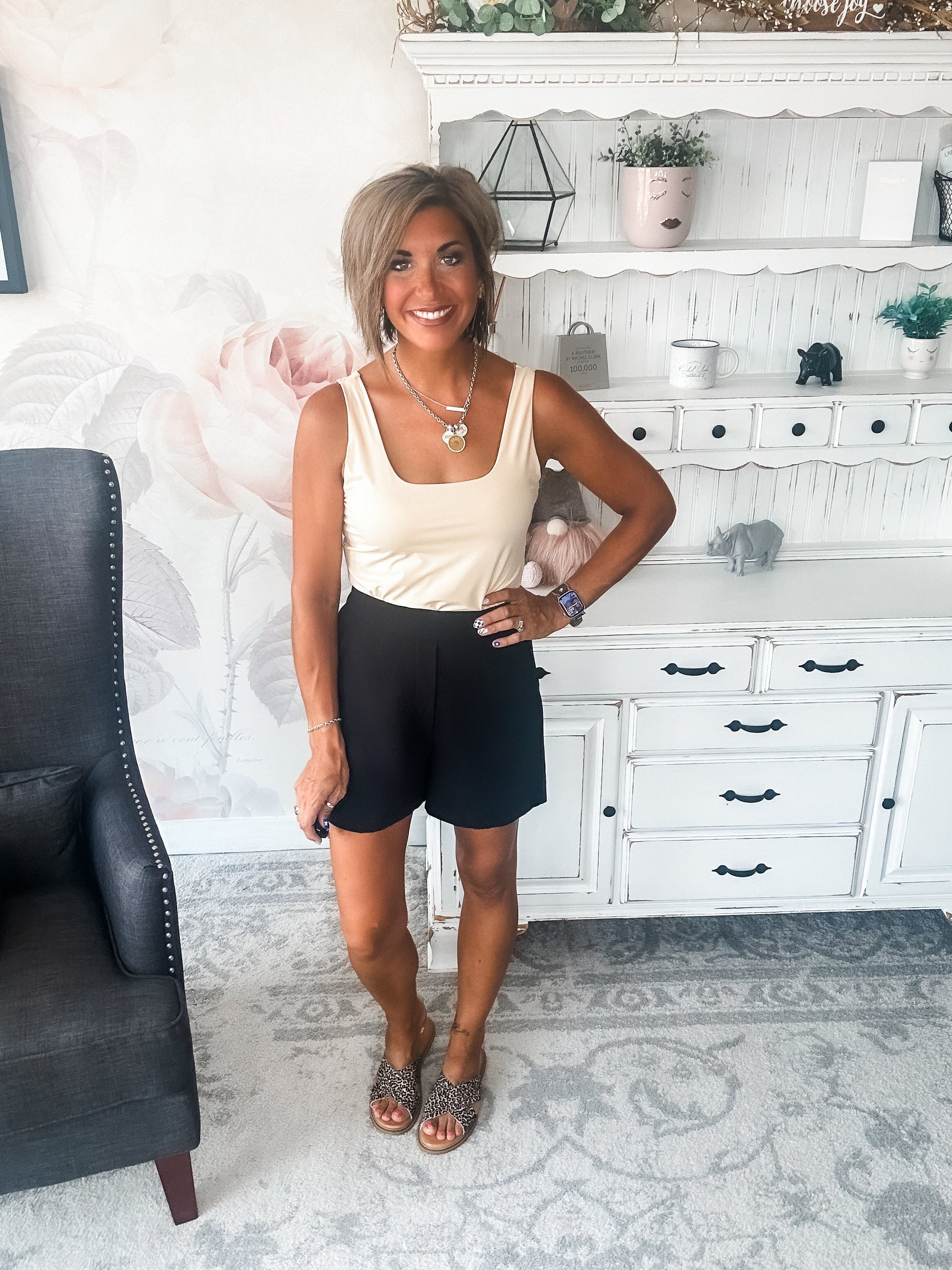 Getting In the Swing Bodysuit - Taupe