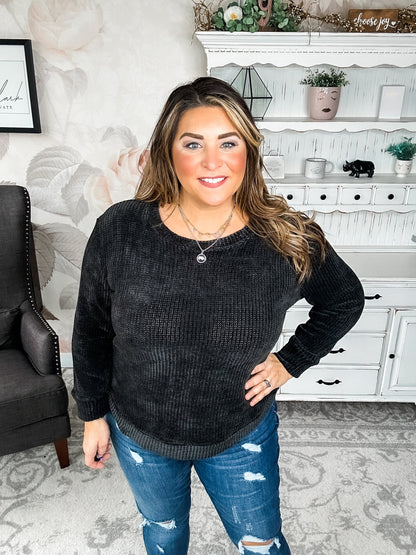 Moonlight Mixer Sweater - Black