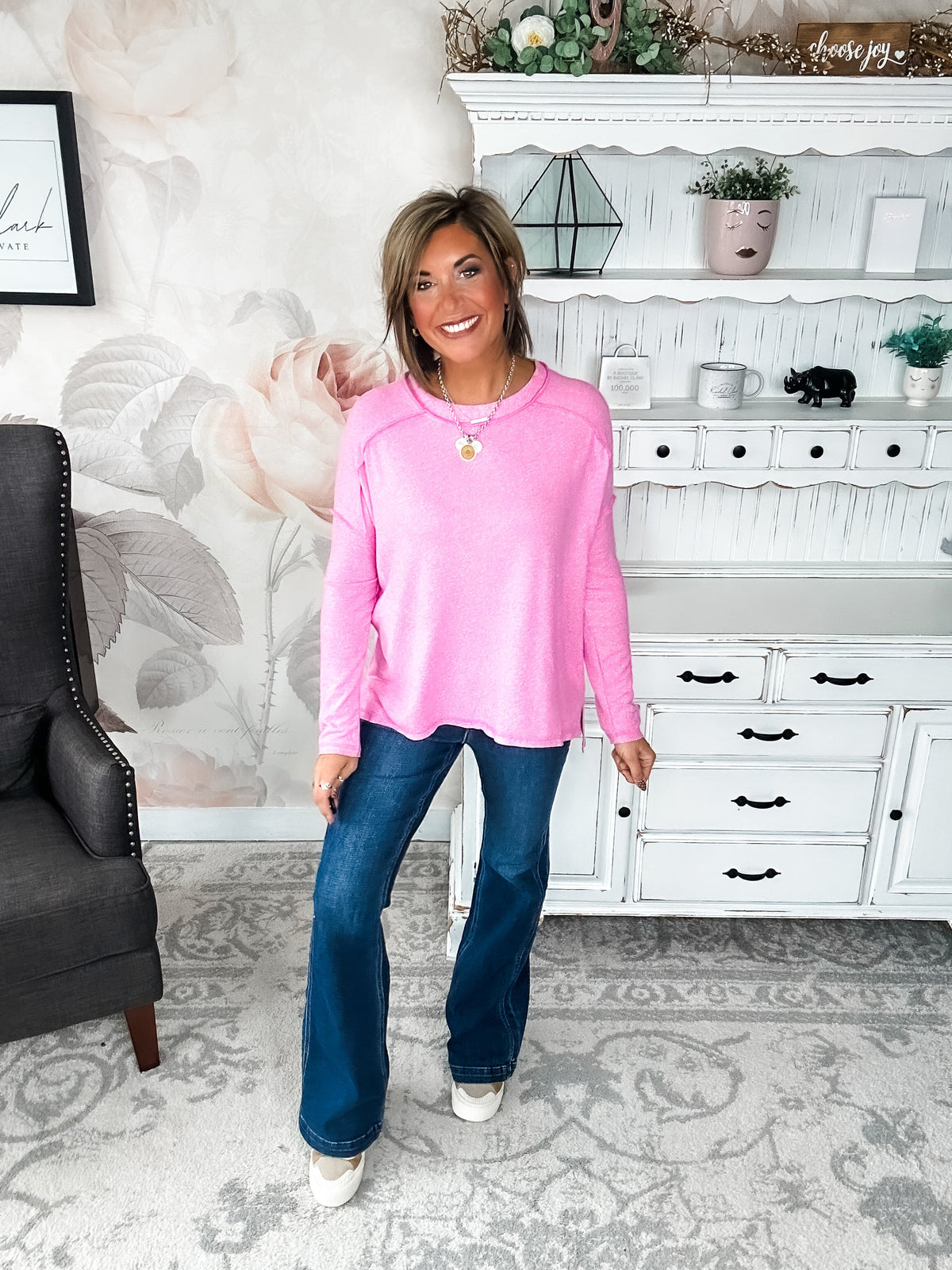Midnight Mover Pullover - Candy Pink