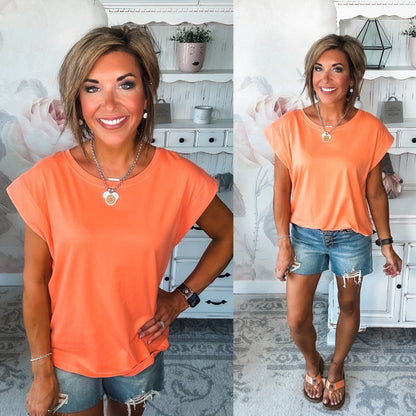 Forever Feels Tee - Cantaloupe