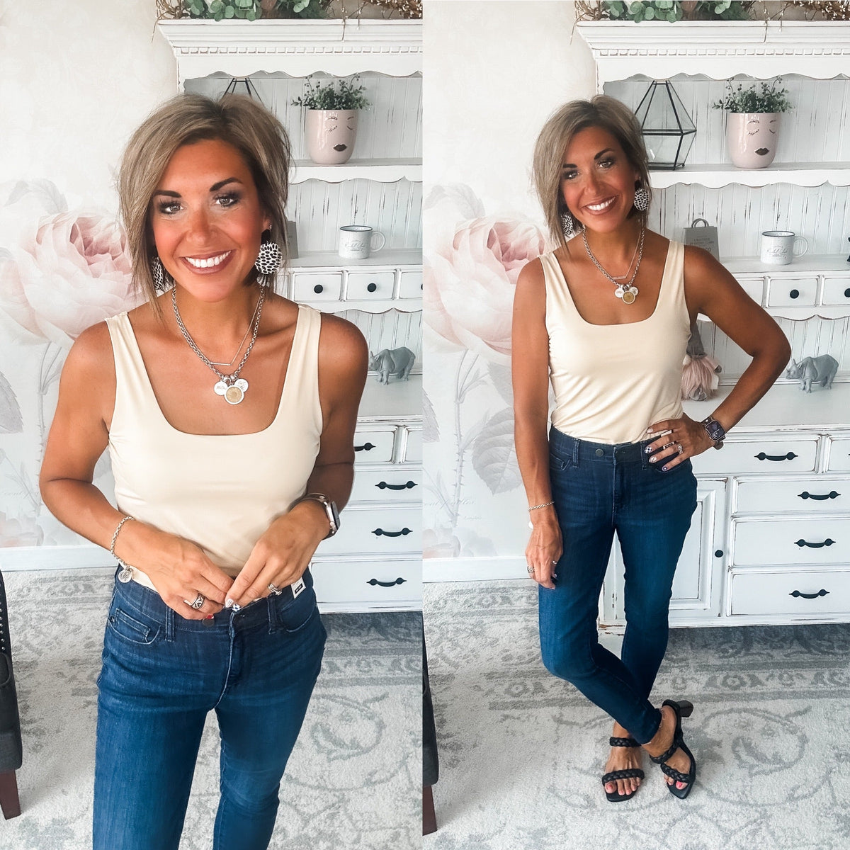 Getting In the Swing Bodysuit - Taupe