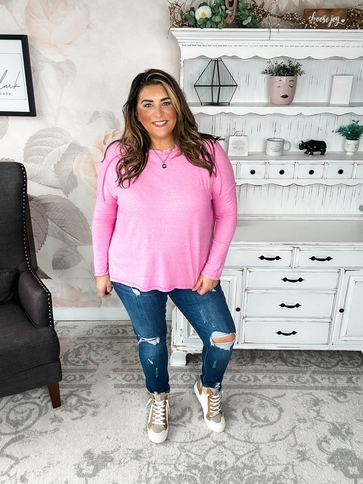 Midnight Mover Pullover - Candy Pink