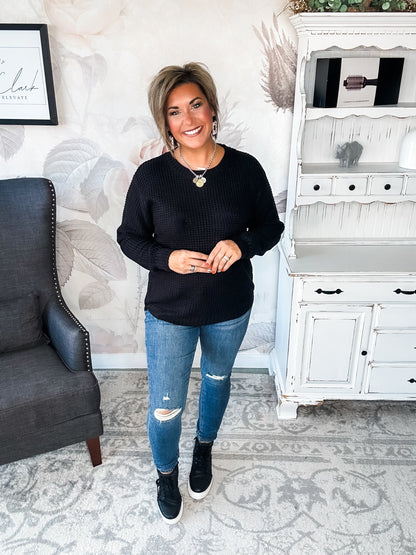 Looking For This Sweater - Black