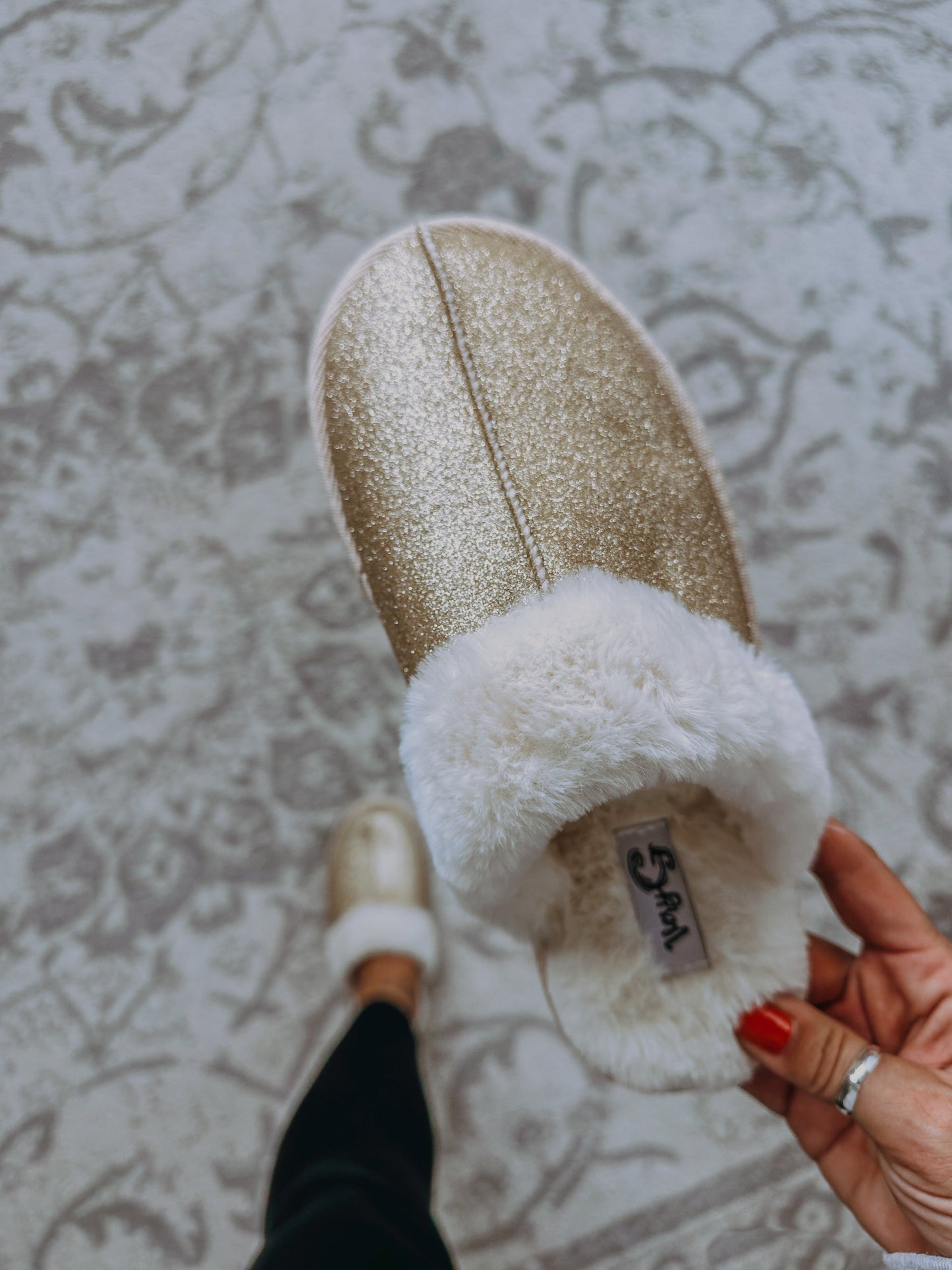 Deidre - Champagne Slipper