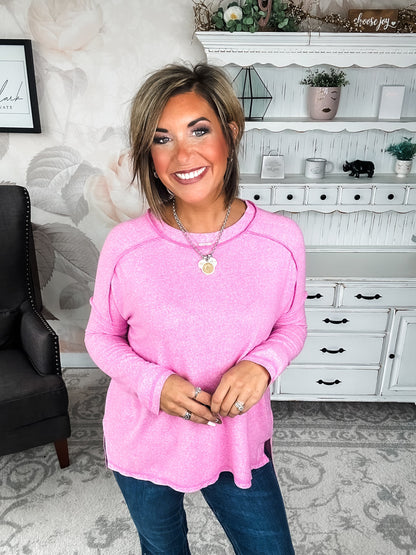 Midnight Mover Pullover - Candy Pink