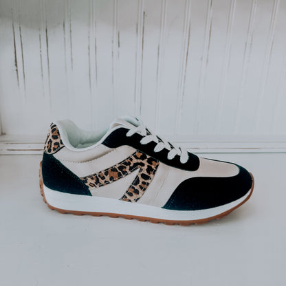 Joel Sneaker - Black Leopard