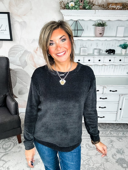 Moonlight Mixer Sweater - Black