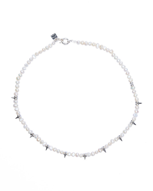 PEARL SPIKE NECKLACE