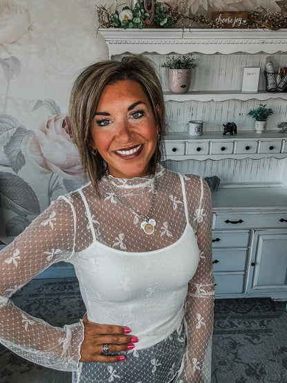 All Your Perfects Mesh Top - Off White